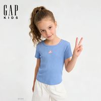 百亿补贴：Gap 女童2026春季新款纯棉可爱刺绣短袖T恤儿童装上衣美版886663