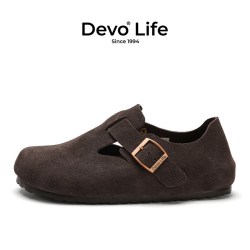 Devo Life 【休闲百搭】DevoLife旗舰店）的沃  软木鞋包头  女士休闲鞋