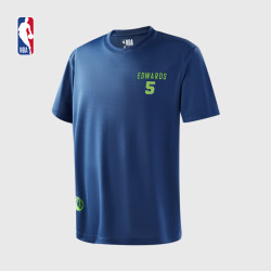 NBA 球员号码系列明尼苏达森林狼安东尼爱德华兹中性藏青T恤  L