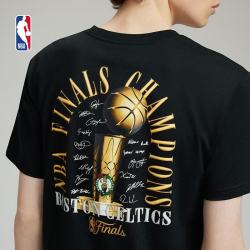 NBA 凯尔特人总冠军球员签名纪念T恤