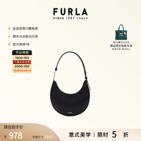 FURLA DELIZIA系列 牛皮迷你单肩包 黑色