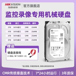 海康威视 紫盘系列 3.5英寸监控级硬盘 2TB 64MB WD1OPURX (5400rpm、PMR)