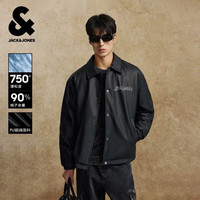 杰克琼斯 225323009 冬季休闲羽绒服 纯黑色 L