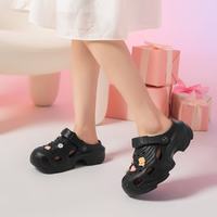星期六 ST&SAT 增高软底防滑透气 黑色 35-36 女拖鞋