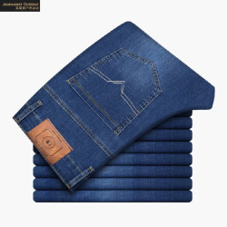 JEANSWEST OUTDOOR 秋季男士直筒青少年棉质牛仔裤男装 蓝色  33