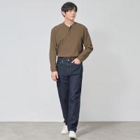 無印良品 MUJI 木棉混纺牛仔直筒裤 男士牛仔裤