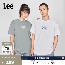 Lee 圆领Logo印花 短袖T恤