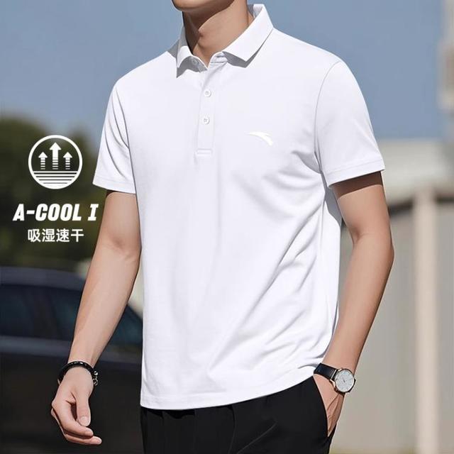 安踏 透气速干 男士短袖T恤