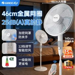 格力 电风扇轻音家用一级能效卧室智能遥控定时立式客厅16寸 FDZ-4038Bag7