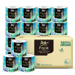 洁柔 有芯卷纸 艺术油画Face4层200克*16卷