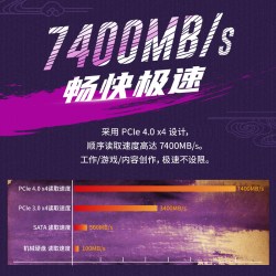 云彣 紫光国芯 PCIe4.0 512G M.2固态硬盘SSD tlc颗粒新纪系列NVMe