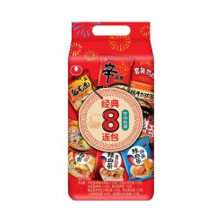 农心 经典8连包 农心拉面 8口味