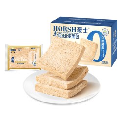 豪士 低GI全麦吐司面包 380g+低GI全麦面包380g【发一大箱760g】