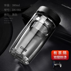 cille 希乐 加厚双层玻璃杯 380ml