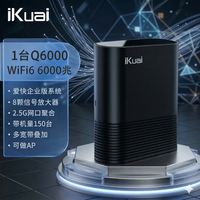 移动端：爱快 IK-Q6000 双频6000M 家用千兆无线路由器 Wi-Fi 6 黑色