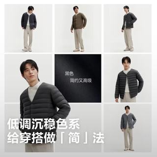 波司登 B260135003 90绒高蓬轻便羽绒服 黑色 M