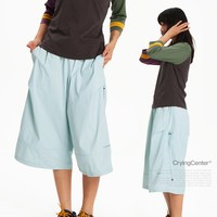 CryingCenter 可调节节点吊脚八分裤
