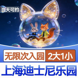 【2大1小】上海迪士尼乐园标准1日门票 