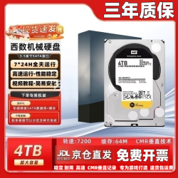 西数大容 非全新 WD西数企业级黑盘电脑机械硬盘 接口SATA 默认空盘