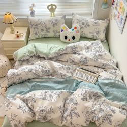 多兰诗 四件套磨毛床单被套床上用品
