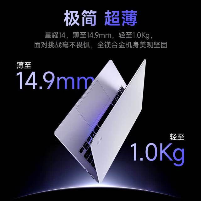 移动端：机械革命 星耀14 AI 笔记本电脑  R7 H 255,AI 9 H 365 星光白/冰晶蓝 集成显卡 2800*1200 16GB,32GB 120Hz 1TB