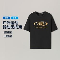 斯凯奇 男女同款干爽透气运动T恤