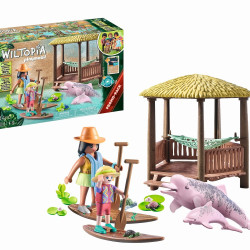 【破价】Playmobil 野生动物探险 河豚皮划艇 4-10岁科学玩具