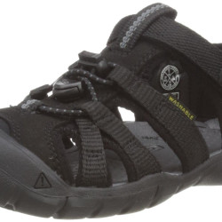 KEEN 【破价】Keen 适合儿童 Seacamp Ii Cnx 运动凉鞋 现代 BlackGrey 尺码2 Big Kid
