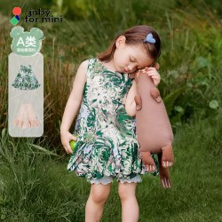 jnby by JNBY 【季末折扣】江南布衣婴童匹马棉连衣裙26夏女童婴儿jnbybyjnby