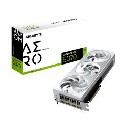 GIGABYTE 技嘉 GeForce RTX 5070 AERO OC 12G 显卡,12GB 192 位 GDDR7,PCIe 5.0,WINDFORCE 冷却系统,GV-N5070AERO OC-12GD 显卡