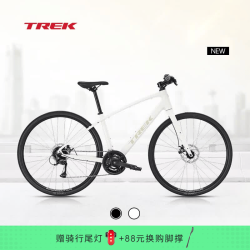 崔克 FX 1 内走线轻量碟刹通勤多功能自行车平把公路车门店提取 时代白色