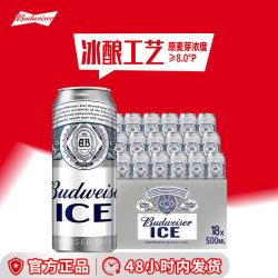 百威 冰啤酒 500ml*18听