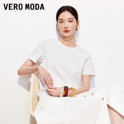 VERO MODA T恤女2024春夏热销上衣基础舒适