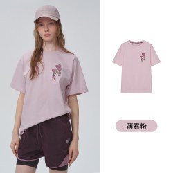 TEENIE WEENIE TeenieWeenie小熊女装短袖T恤2026夏季新款宽松落肩圆领套头上衣