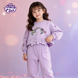 小马宝莉 春秋女童套装2026新款  香芋紫 160