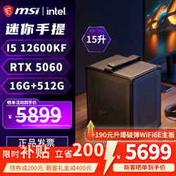 微星 迷你ITX台式组装电脑主机 12600KF+RTX 5060