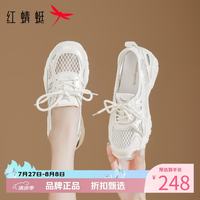 红蜻蜓 女鞋芭蕾风网面鞋 夏季轻便网面透气镂空运动鞋通勤百搭休闲单鞋