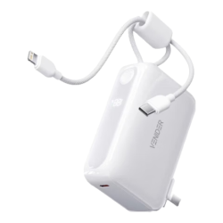 VENIDER 小云宝Pro 自带双线 10000mAh 云柔白 移动电源