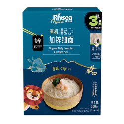 禾泱泱 有机婴幼儿加锌细面原味新疆小麦钙铁锌宝宝面条6月+