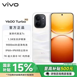 vivo Y600 Turbo 第四代骁龙7s 9020mAh大电池 90W闪充 超安全流畅OriginOS6 新品手机