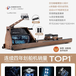 麦瑞克 超燃脂智能水磁双阻划船机家用房折叠器材划船器