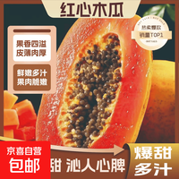 京喜加 广西红心牛奶木瓜5斤
