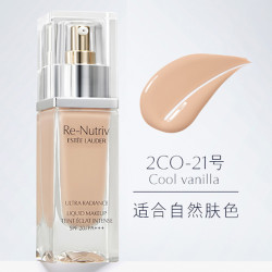 雅诗兰黛 白金粉底液30ml 自然服帖遮瑕 2C0适合自然肤色 雅诗兰黛白金粉底液2C0