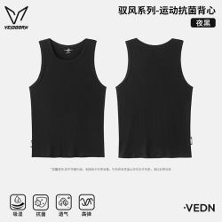 VEIDOORN 驭风  运动背心  男夏季青少年健身衣跑步学生篮球服抗菌无袖T恤V