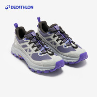 迪卡侬 女士MH900Light户外徒步鞋Vibram防滑轻量登山鞋雾霾紫39-5747137
