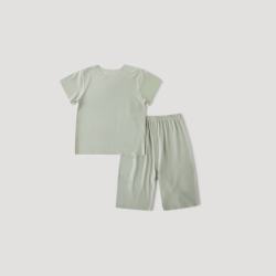 巴厘小猪 天丝莱赛尔莫代尔 水杉绿 90cm 儿童家居服套装