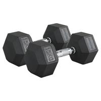 IRONWOD 包胶实心纯铁 六角哑铃