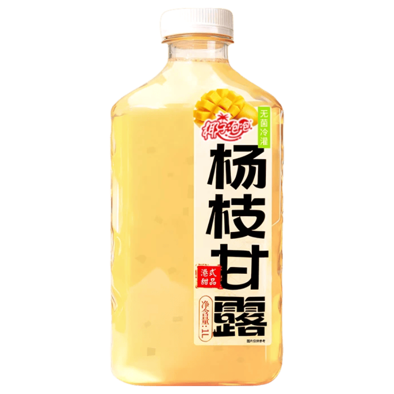 嘟赴 杨枝甘露椰果芒果汁 1L*2瓶 复合果汁饮料