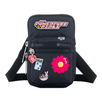 LeSportsac 飞天小女警系列 黑色 卡通斜挎包