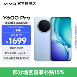 vivo Y600 Pro 10200mAh耐超低温蓝海电池  90W闪充  8GB+128GB